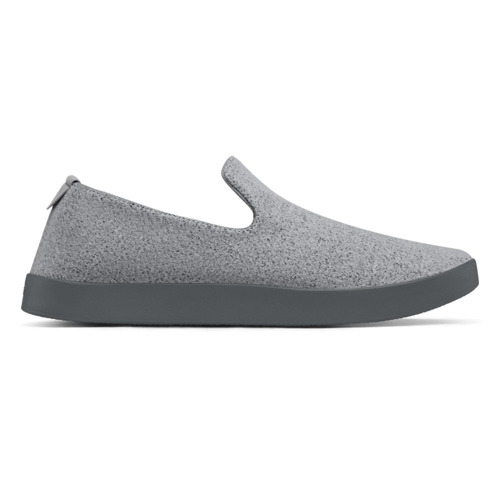 Allbirds Men\'s Wool Loungers - Slip-Ons Dark Grey - ZQU947053